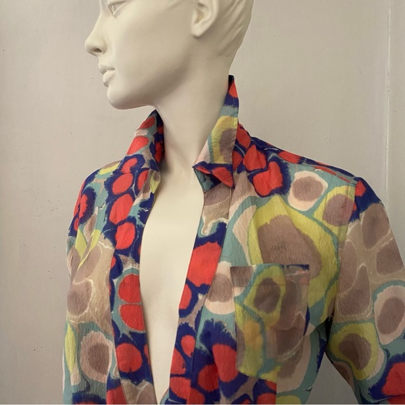 DVF Summer Wrap Silk Dress NWOT - Picture 2 of 11